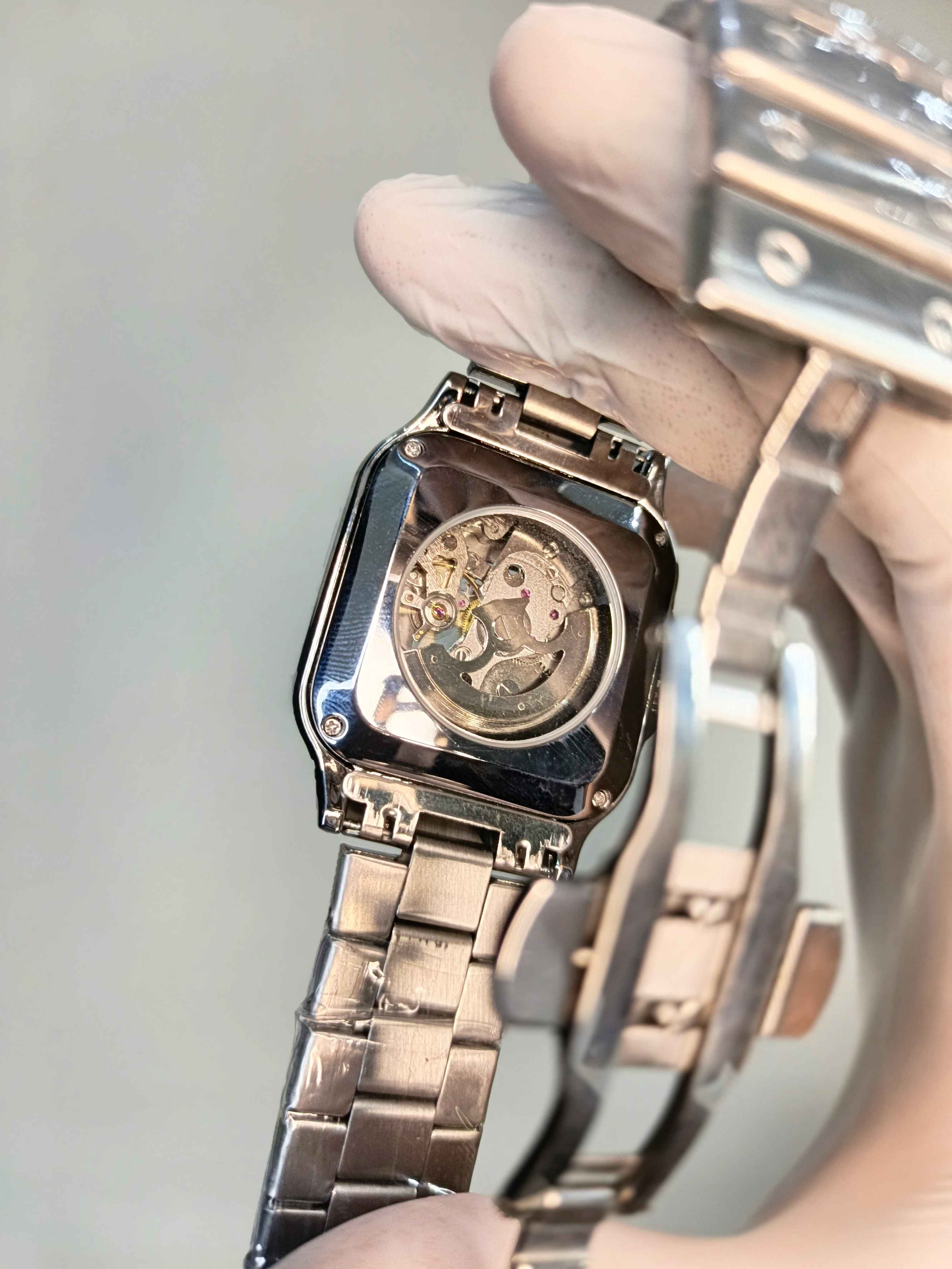 Casirui Santos Automatic White Dial