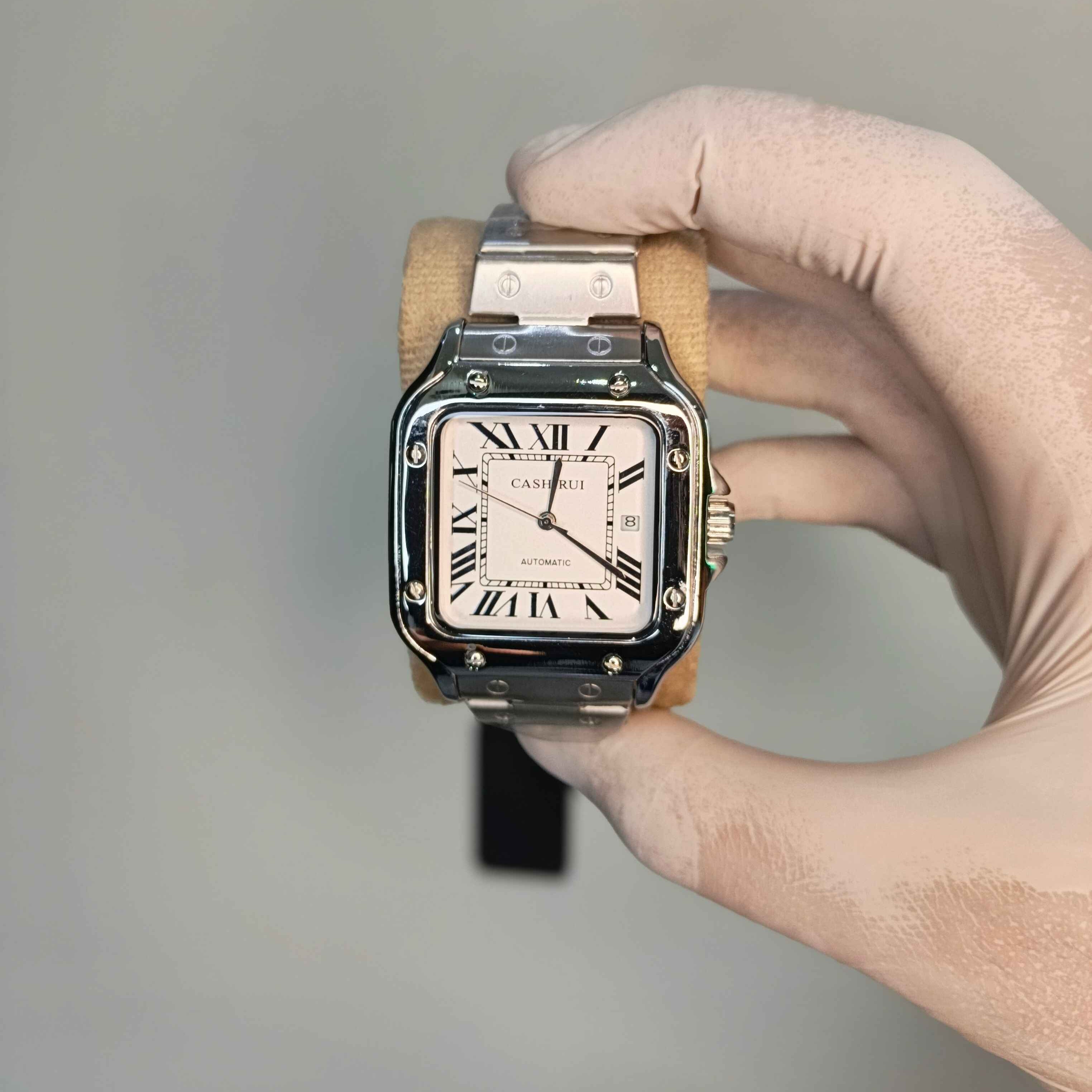 Casirui Santos Automatic White Dial